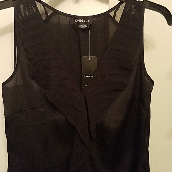 Bebe Ruffle Front Top - Picture 3 of 6